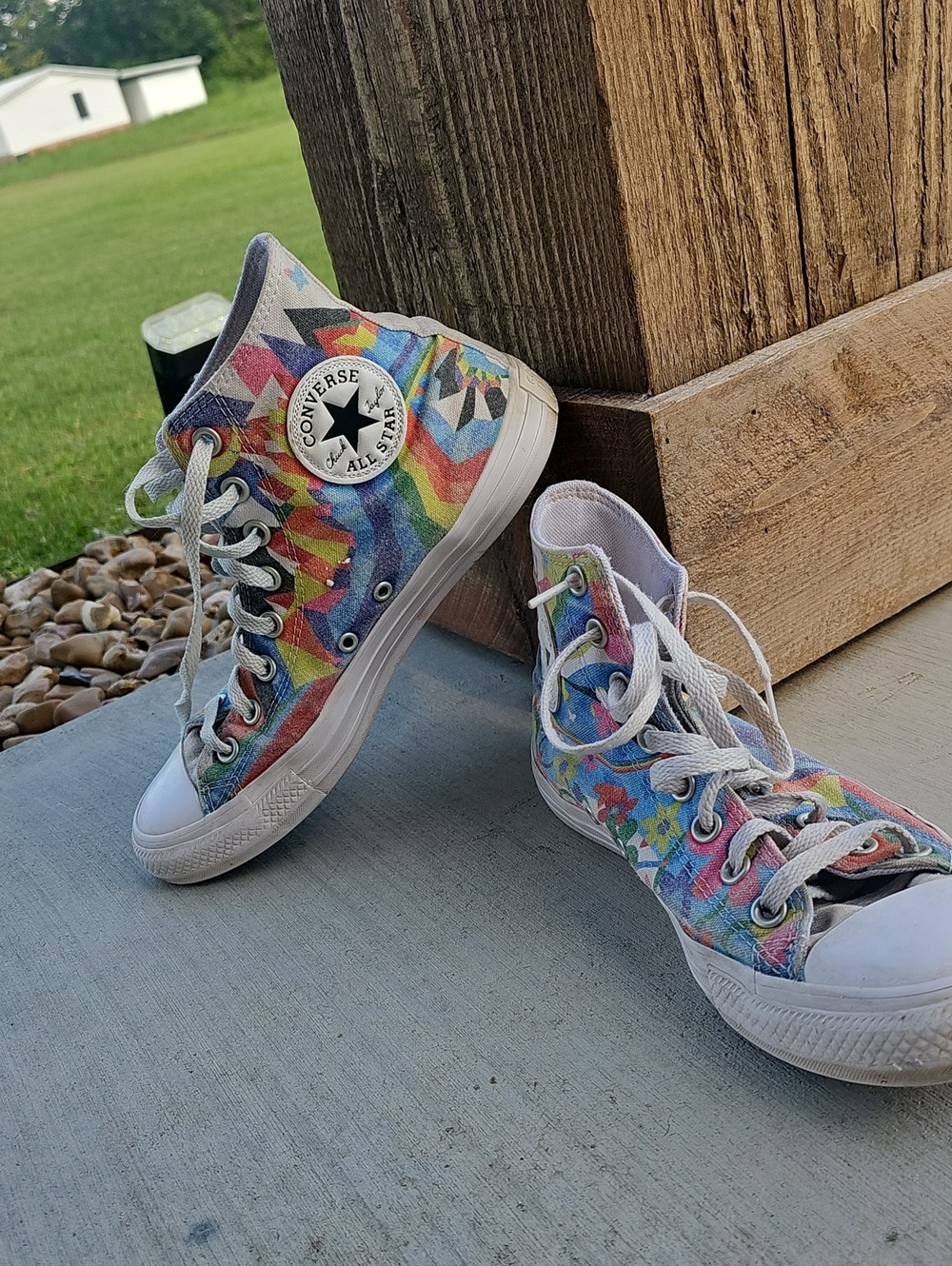 Converse Pride Multicolor Rainbow Floral High-Top Sneakers